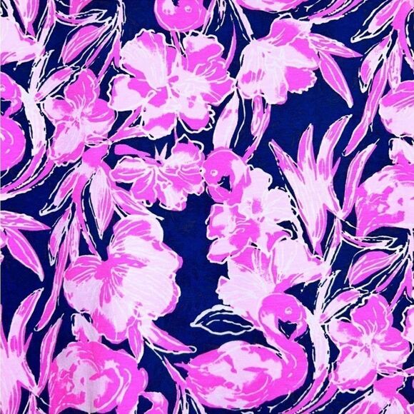 Lilly Pulitzer Waverly Top Flamingle - Picture 3 of 11